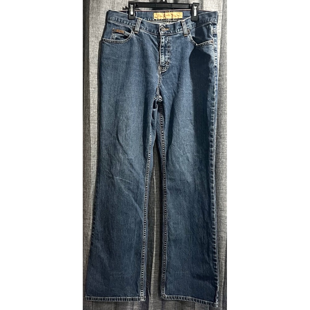 Eddie Bauer Truly Straight‎ Bootcut Women's Jeans Size 12R Low Rise Medium Wash